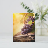 Freshly Geoogste druiven Briefkaart (Staand voorkant)