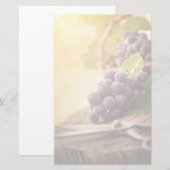 Freshly Geoogste druiven Briefpapier (Voorkant / Achterkant)