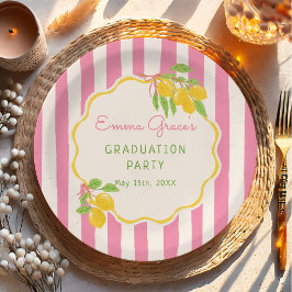 Freshly Graduated Lemon Gradu Paper Plates Papieren Bordje