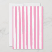 Freshly Graduated Lemon Pink Stripes Graduation Bedankkaart (Achterkant)
