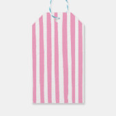 Freshly Graduated Lemon Pink Stripes Graduation Cadeaulabel (Achterkant)