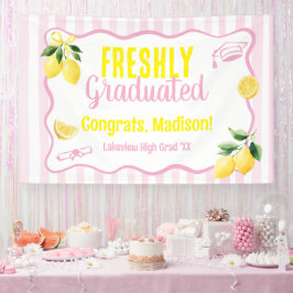 Freshly Graduated Lemon Pink Stripes Spandoek