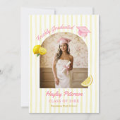 Freshly Graduated Lemonade Graduation Aankondiging (Voorkant)