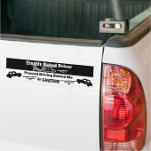 Freshly (New) Driver Cautionary Funny Warning Bumpersticker (Op Truck)