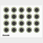 Freshly Picked Blackcurrants Ronde Sticker (Vel)