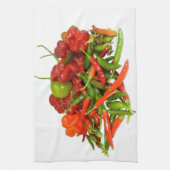 Freshly Picked Chillies Tea Towel Theedoek (Verticaal)