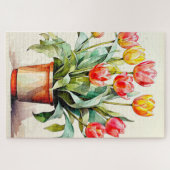 Freshly Picked Tulip Flowers Legpuzzel (Horizontaal)