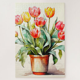 Freshly Picked Tulip Flowers Legpuzzel