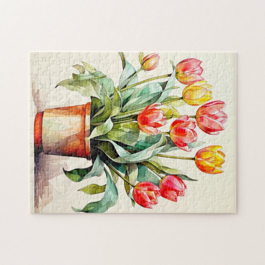 Freshly Picked Tulip Flowers Legpuzzel (Horizontaal)