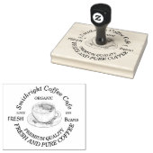 Freshly Roasted Coffee Cup Rubberstempel (Gestempeld)