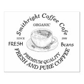 Freshly Roasted Coffee Cup Rubberstempel (Afrduk)