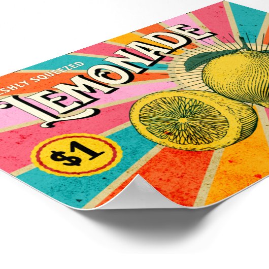 Freshly Squeezed Lemonade Poster (Hoek)
