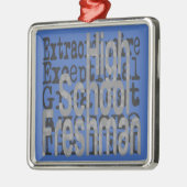 Freshman-doctoraat Metalen Ornament (Links)