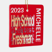 Freshman Extraordinaire CUSTOM Keramisch Ornament (Rechts)