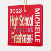 Freshman Extraordinaire CUSTOM Keramisch Ornament (Links)