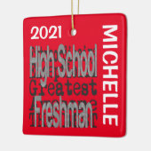 Freshman Extraordinaire CUSTOM Keramisch Ornament (Links)