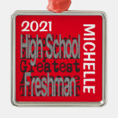 Freshman Extraordinaire CUSTOM Metalen Ornament (Voorkant)