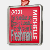 Freshman Extraordinaire CUSTOM Metalen Ornament (Links)