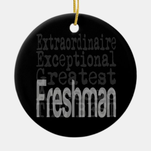 Freshman Extraordinaire Keramisch Ornament (Voorkant)