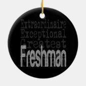 Freshman Extraordinaire Keramisch Ornament (Achterkant)