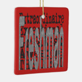 Freshman Extraordinaire Keramisch Ornament (Rechts)