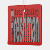 Freshman Extraordinaire Keramisch Ornament (Links)