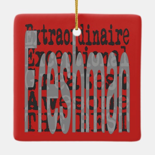 Freshman Extraordinaire Keramisch Ornament (Achterkant)