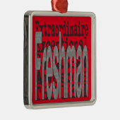 Freshman Extraordinaire Metalen Ornament (Rechts)