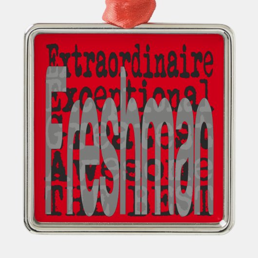 Freshman Extraordinaire Metalen Ornament (Voorkant)