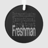 Freshman Extraordinaire Ornament (achterkant)