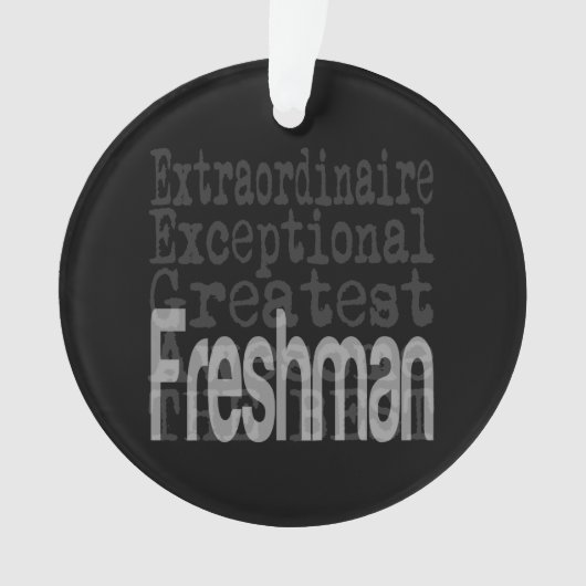 Freshman Extraordinaire Ornament (voorkant)