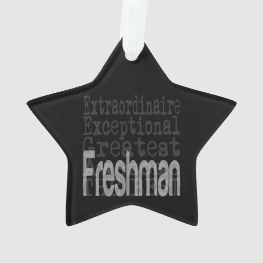 Freshman Extraordinaire Ornament (achterkant)