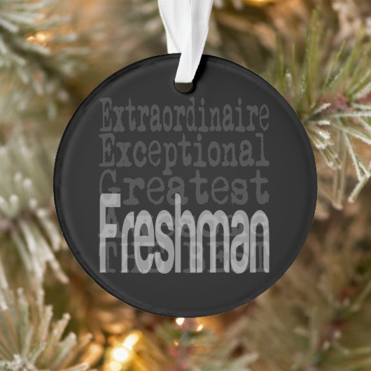 Freshman Extraordinaire Ornament (Boom)