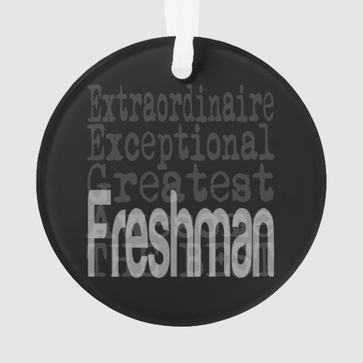 Freshman Extraordinaire Ornament (achterkant)