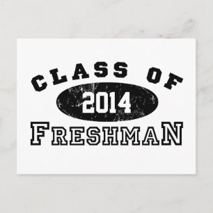 Freshman-klasse van briefkaart
