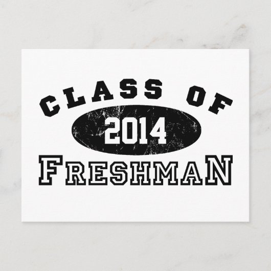 Freshman-klasse van briefkaart (Voorkant)