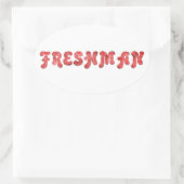 Freshman Ovale Sticker (Tas)