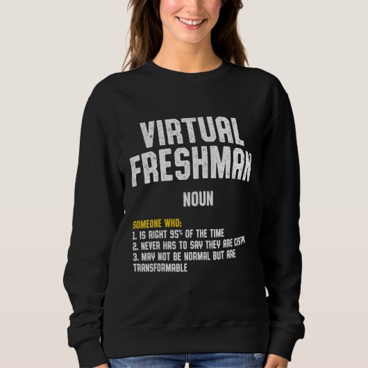 Freshman Virtual Online School Student 4 Trui (Voorkant)