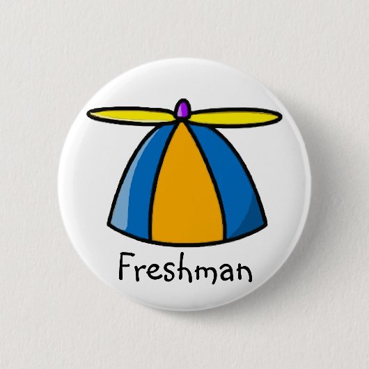 Freshmen Beanie Ronde Button 5,7 Cm (Voorkant)