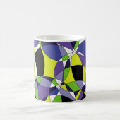 Freshness gekleurd abstract patternabstract, kunst koffiemok (Center)
