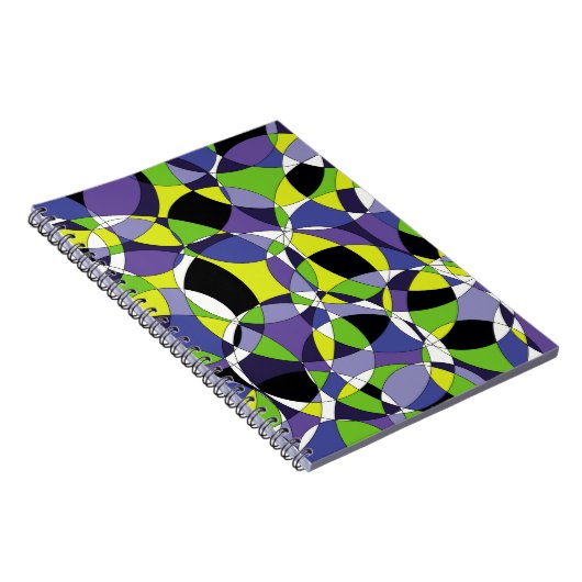 Freshness gekleurd abstract patternabstract, kunst notitieboek (Rechterzijde)