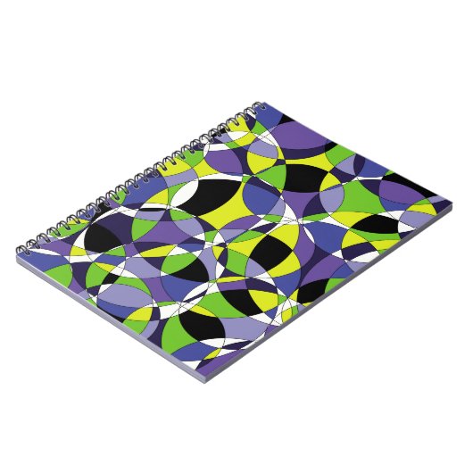 Freshness gekleurd abstract patternabstract, kunst notitieboek (Linkerzijde)