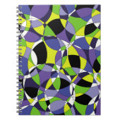 Freshness gekleurd abstract patternabstract, kunst notitieboek (Voorkant)