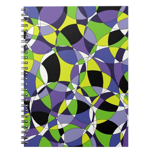 Freshness gekleurd abstract patternabstract, kunst notitieboek (Voorkant)