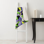 Freshness gekleurd abstract patternabstract, kunst sherpa deken (In situ)