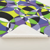 Freshness gekleurd abstract patternabstract, kunst sherpa deken (3/4)