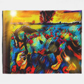 Freshtastic Horse 01-01 Fleece Deken (Voorkant (Horizontaal))