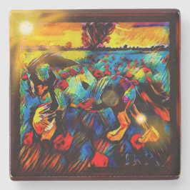 Freshtastic Horse 01-01 Stenen Onderzetter