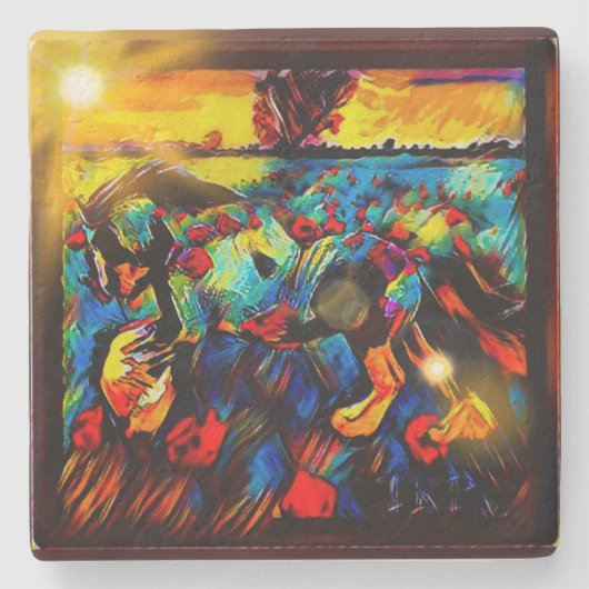 Freshtastic Horse 01-01 Stenen Onderzetter (Voorkant)