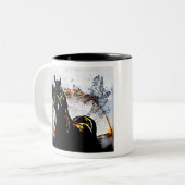 Freshtastic Horse 02-01 Tweekleurige Koffiemok (Voorkant links)